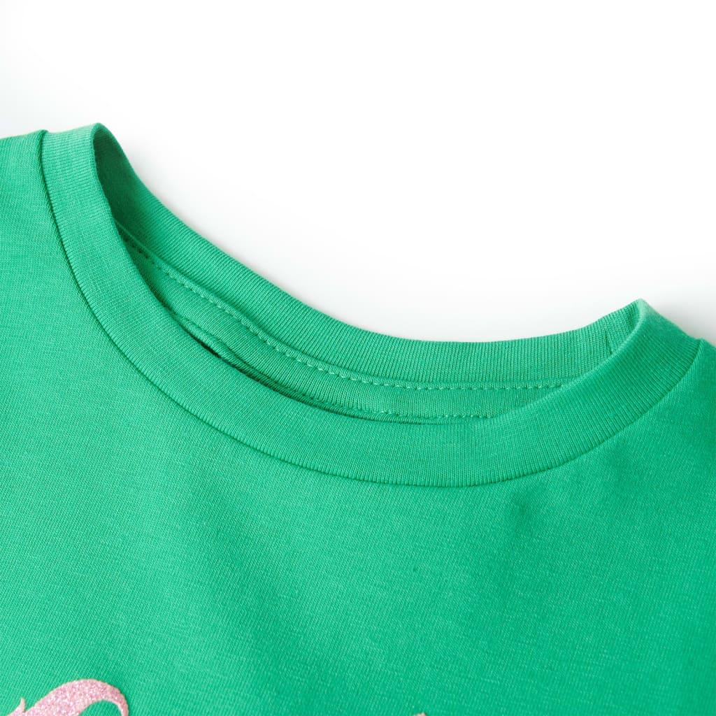 Kindershirt 140 groen is nu te koop bij PeponiXL, paradijselijk wonen!