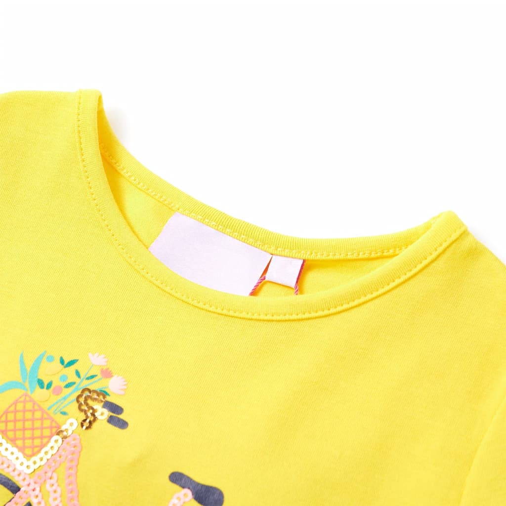 Kindershirt 104 geel is nu te koop bij PeponiXL, paradijselijk wonen!