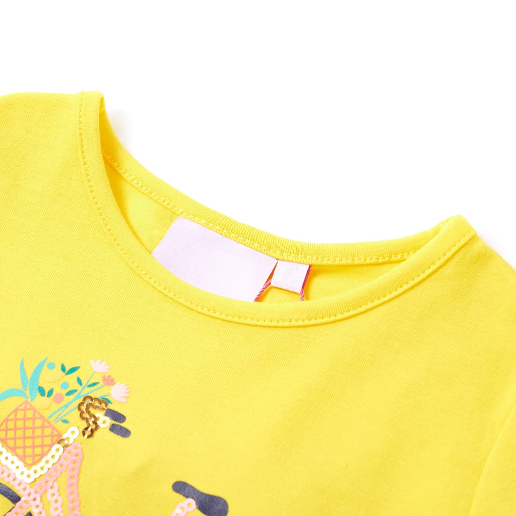 Kindershirt 116 geel is nu te koop bij PeponiXL, paradijselijk wonen!