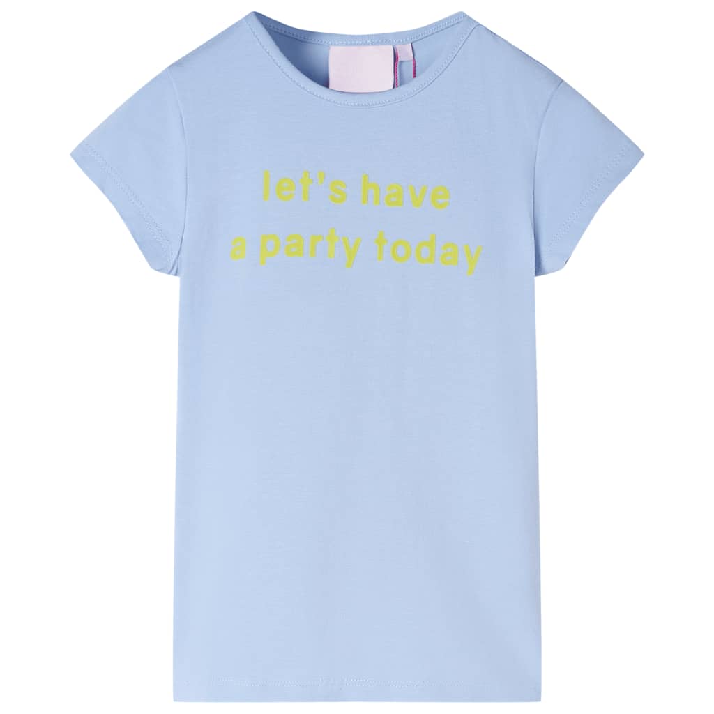 Kindershirt 92 lichtblauw is nu te koop bij PeponiXL, paradijselijk wonen!