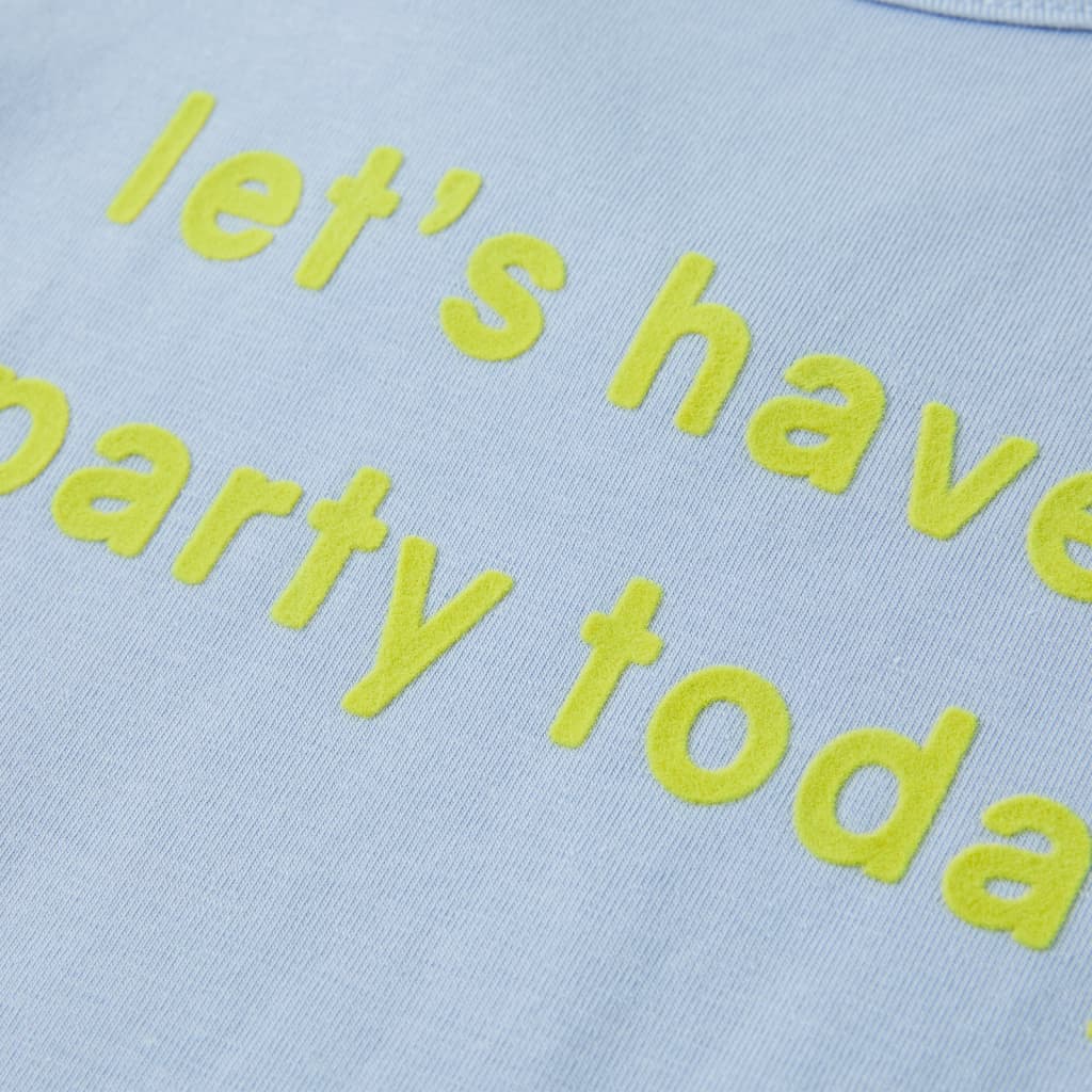 Kindershirt 92 lichtblauw is nu te koop bij PeponiXL, paradijselijk wonen!