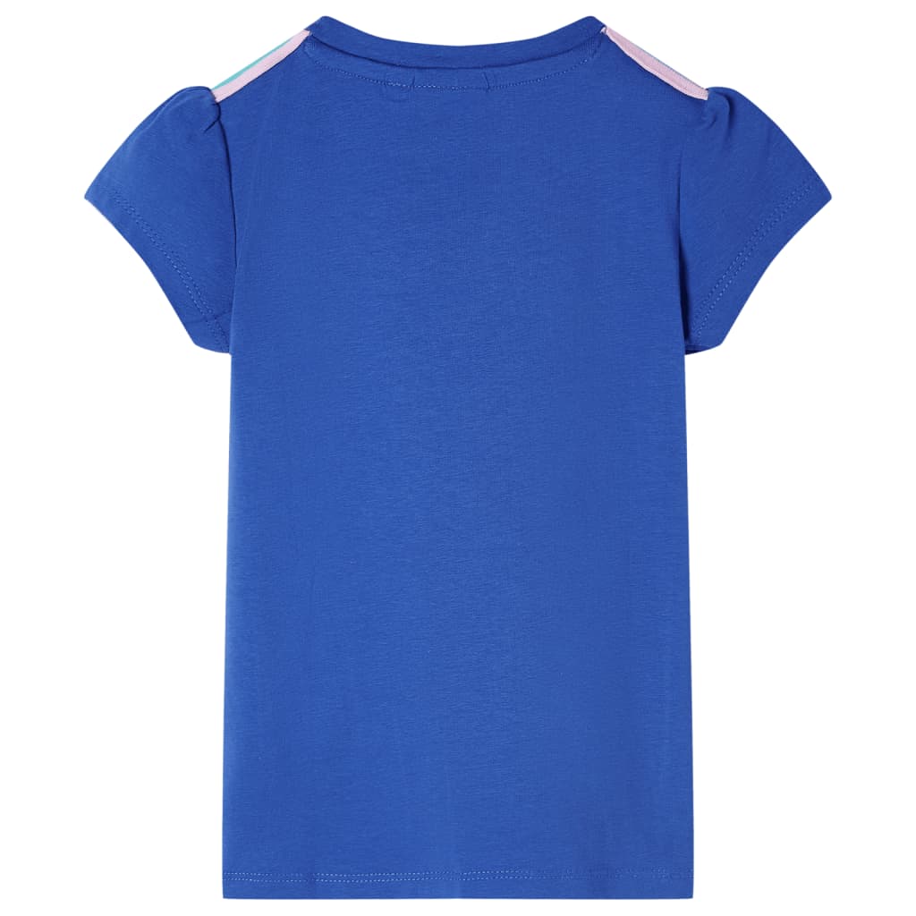 Kindershirt 116 kobaltblauw is nu te koop bij PeponiXL, paradijselijk wonen!