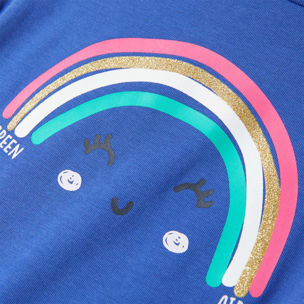 Kindershirt 116 kobaltblauw is nu te koop bij PeponiXL, paradijselijk wonen!