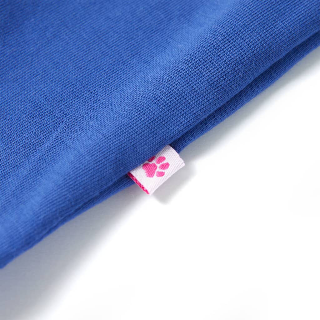 Kindershirt 116 kobaltblauw is nu te koop bij PeponiXL, paradijselijk wonen!
