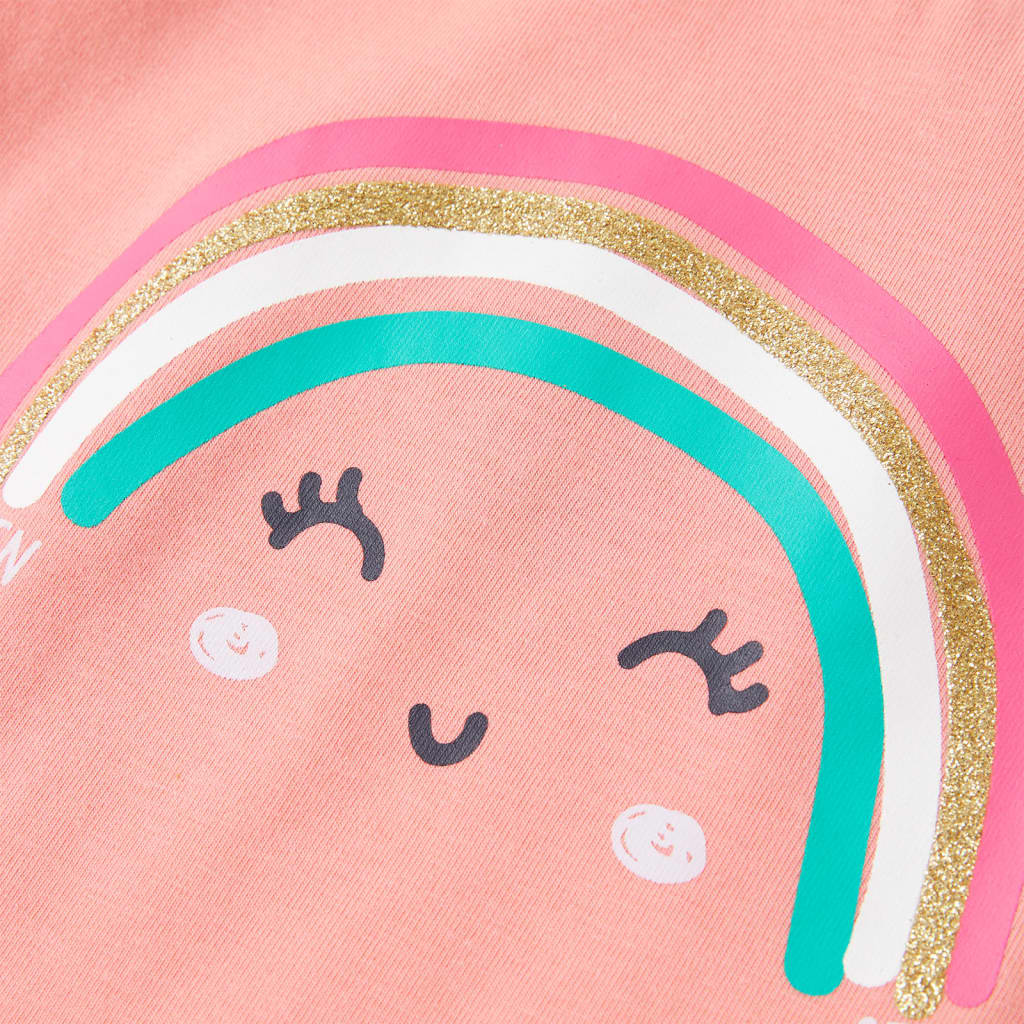 Kindershirt 104 lichtkoraalkleurig is nu te koop bij PeponiXL, paradijselijk wonen!