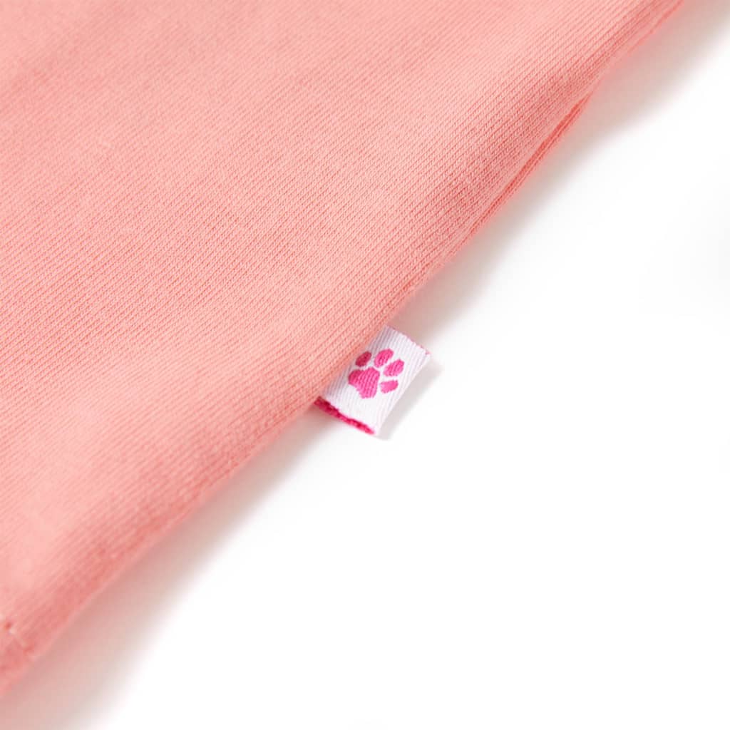 Kindershirt 104 lichtkoraalkleurig is nu te koop bij PeponiXL, paradijselijk wonen!