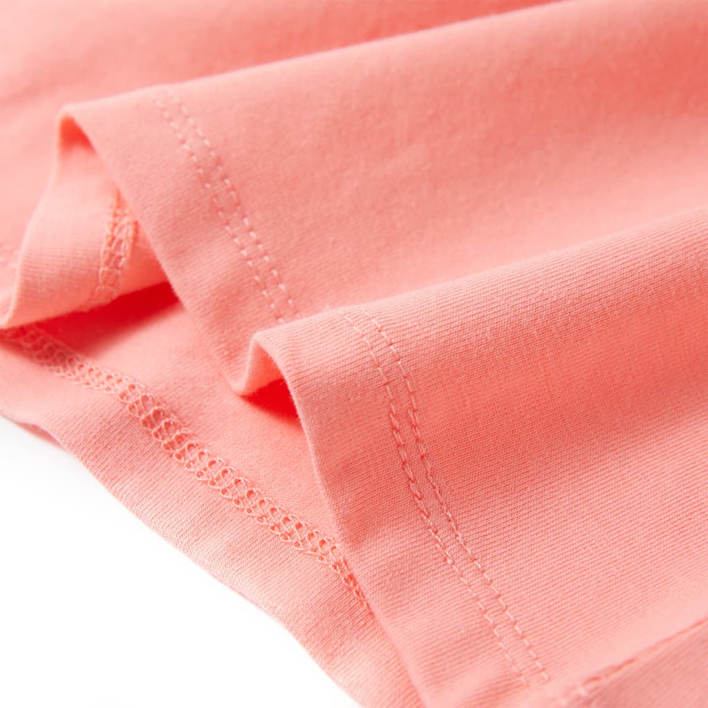 Kindershirt 104 lichtkoraalkleurig is nu te koop bij PeponiXL, paradijselijk wonen!