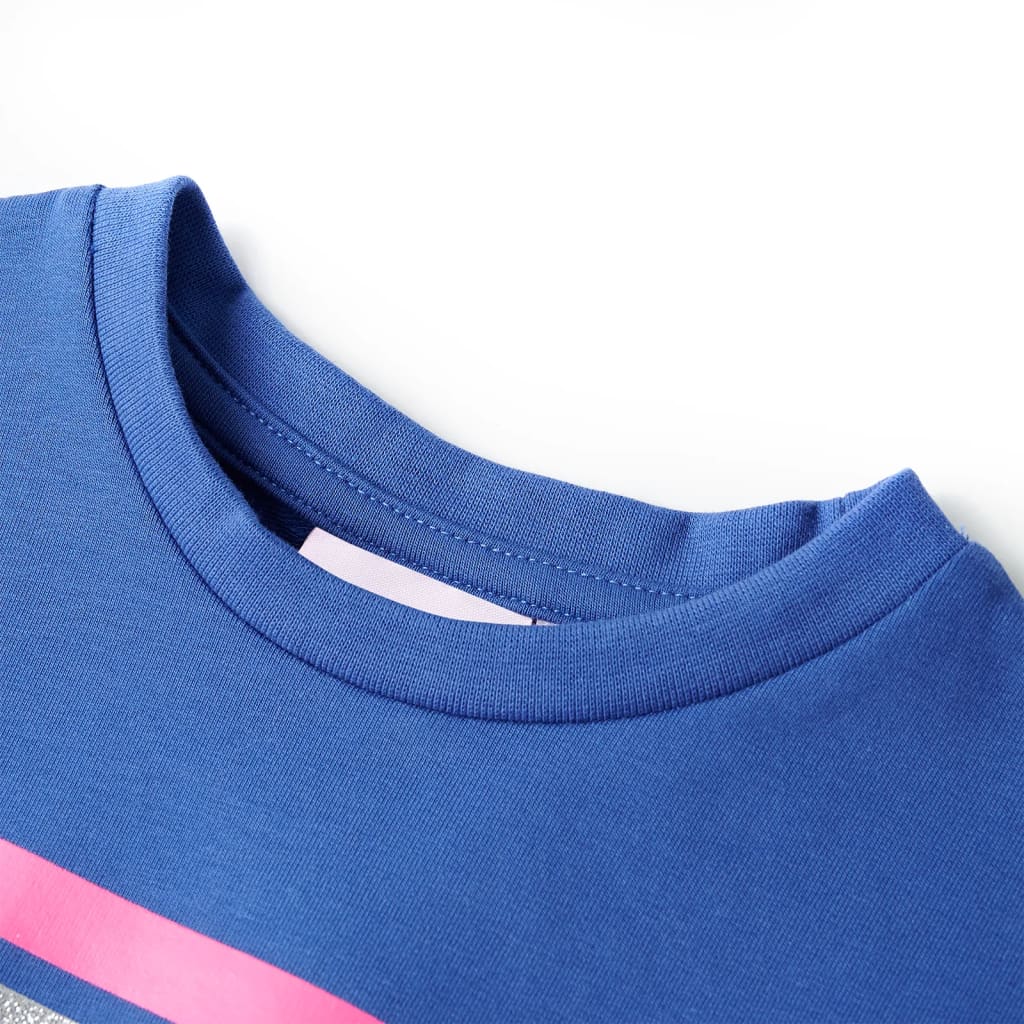 Kinderjurk met trekkoord 140 kobaltblauw is nu te koop bij PeponiXL, paradijselijk wonen!