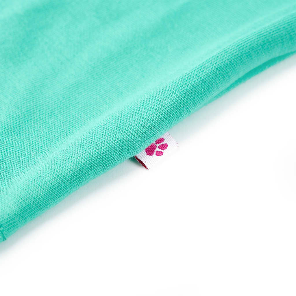 Kindershirt 116 mintkleurig is nu te koop bij PeponiXL, paradijselijk wonen!