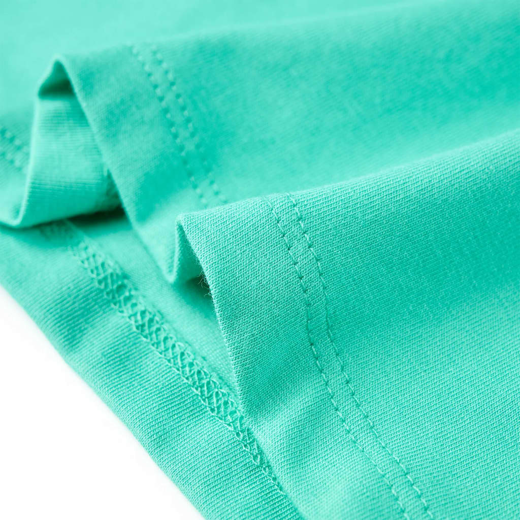 Kindershirt 116 mintkleurig is nu te koop bij PeponiXL, paradijselijk wonen!