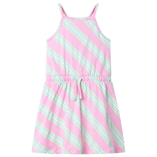 Kinderjurk zonder mouwen met trekkoord 116 roze is nu te koop bij PeponiXL, paradijselijk wonen!