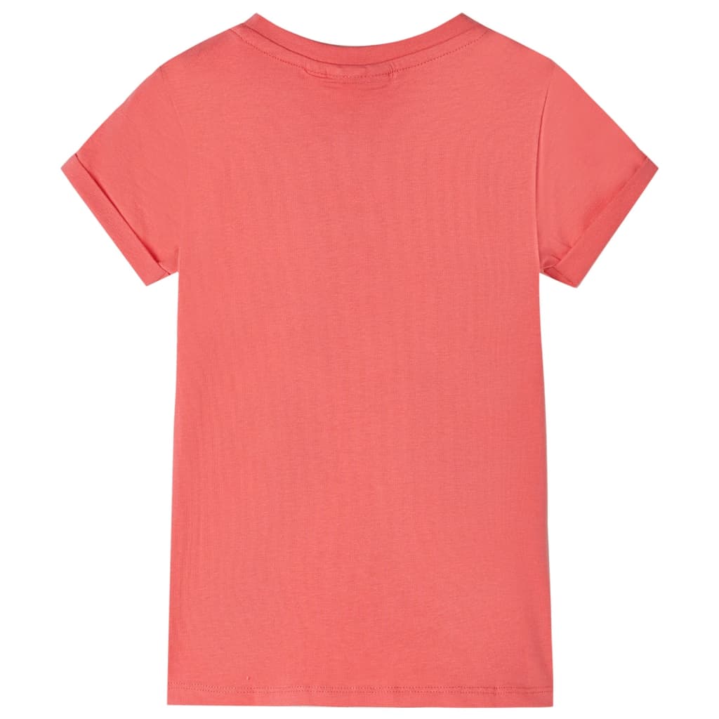 Kindershirt 104 koraalkleurig is nu te koop bij PeponiXL, paradijselijk wonen!
