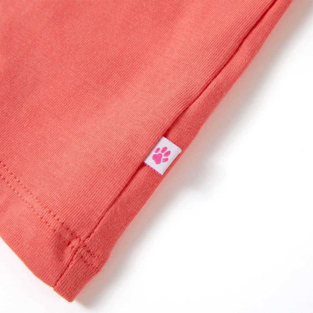 Kindershirt 104 koraalkleurig is nu te koop bij PeponiXL, paradijselijk wonen!