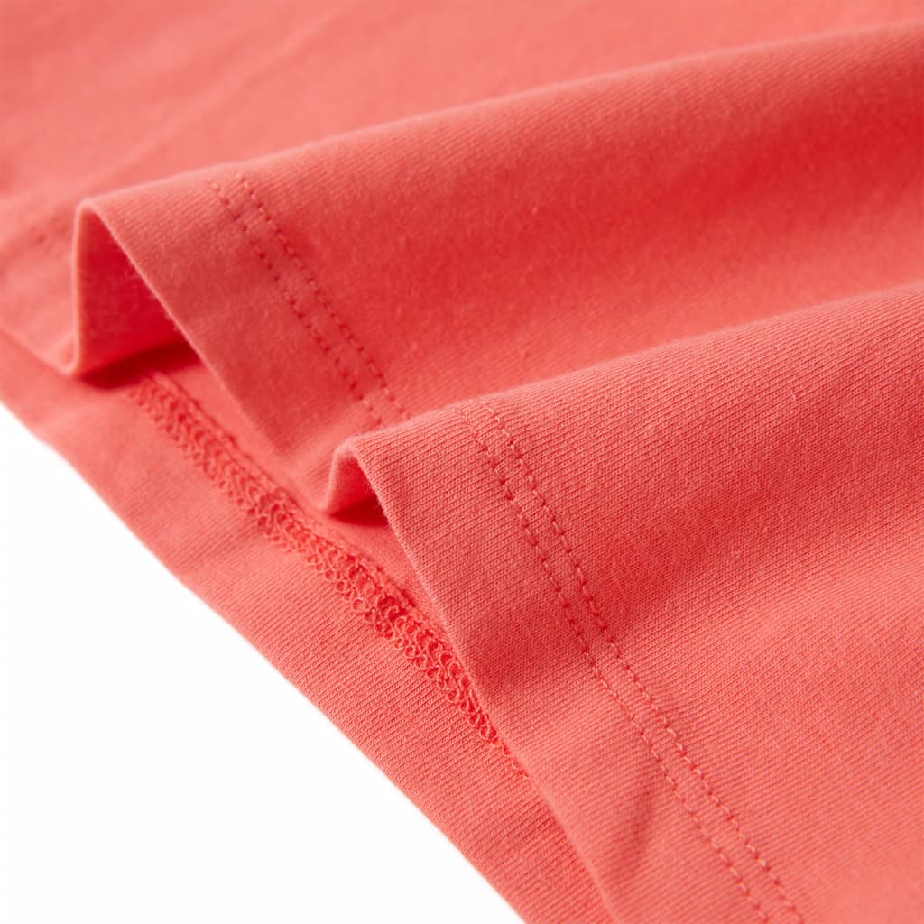 Kindershirt 104 koraalkleurig is nu te koop bij PeponiXL, paradijselijk wonen!
