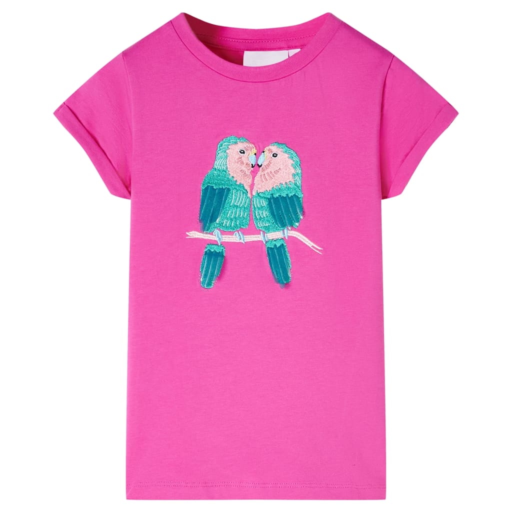 Kindershirt 116 donkerroze is nu te koop bij PeponiXL, paradijselijk wonen!