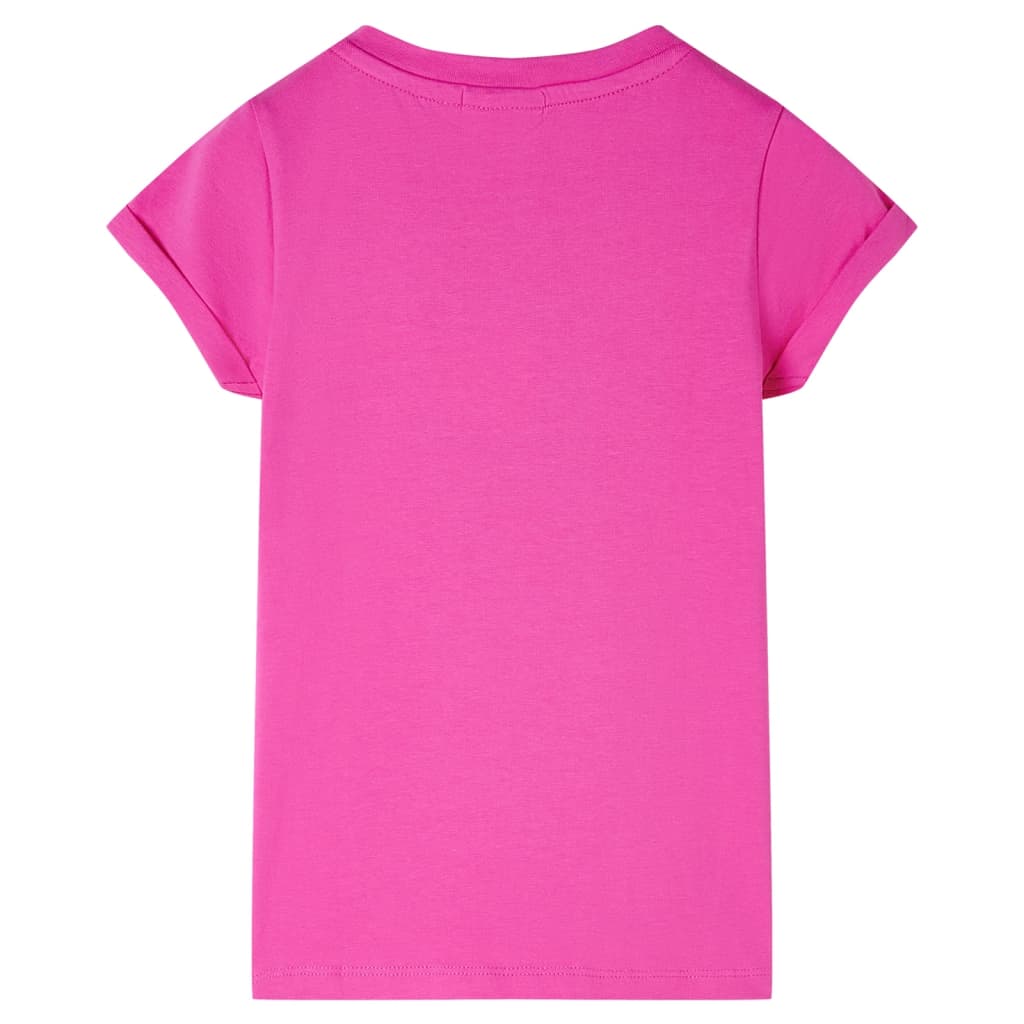 Kindershirt 128 donkerroze is nu te koop bij PeponiXL, paradijselijk wonen!