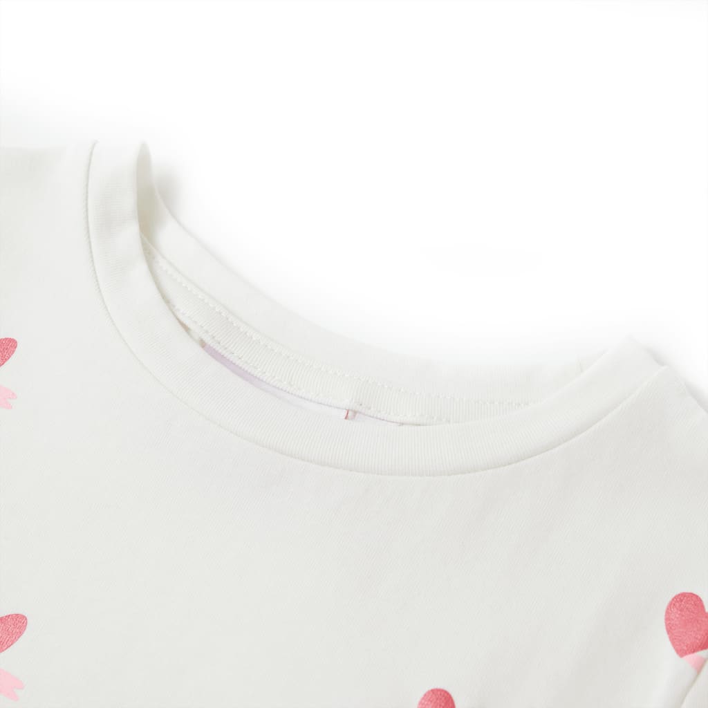 Kindershirt 116 ecru is nu te koop bij PeponiXL, paradijselijk wonen!