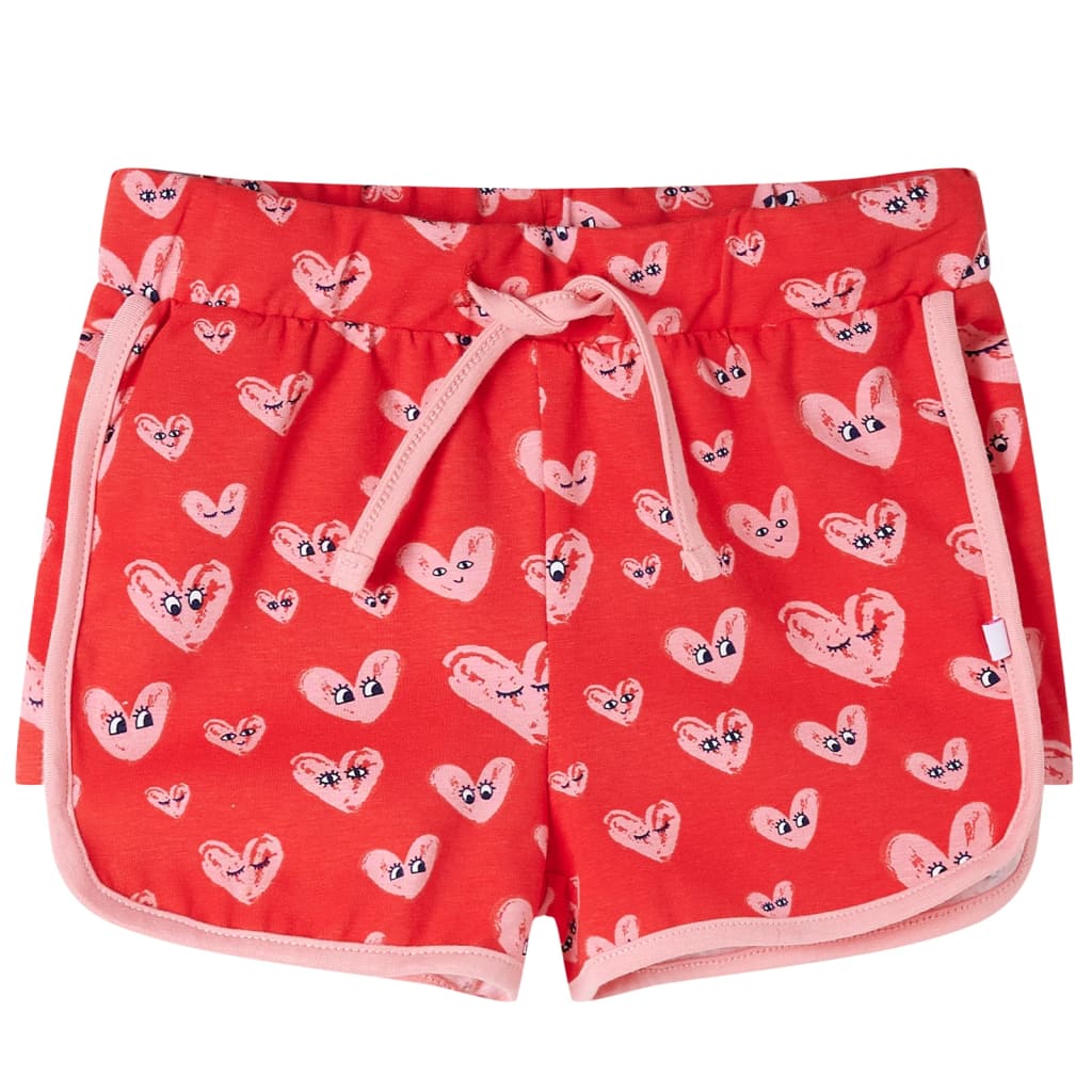 Kindershort met trekkoord 128 rood is nu te koop bij PeponiXL, paradijselijk wonen!