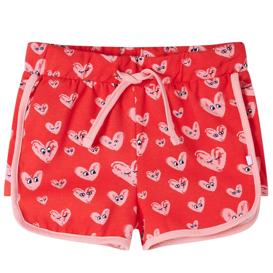 Kindershort met trekkoord 128 rood is nu te koop bij PeponiXL, paradijselijk wonen!