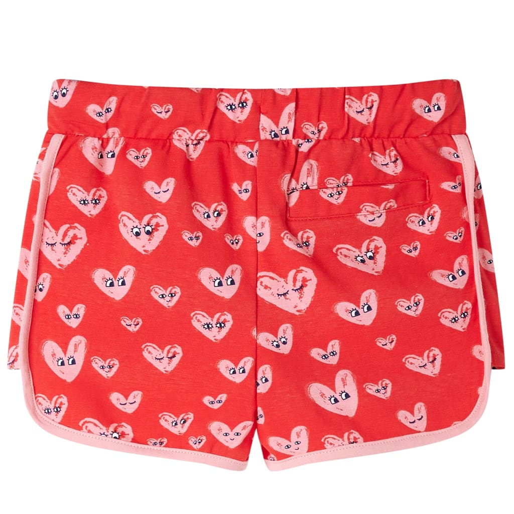Kindershort met trekkoord 128 rood is nu te koop bij PeponiXL, paradijselijk wonen!