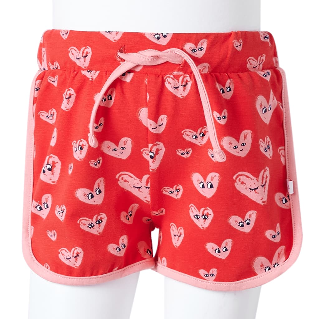 Kindershort met trekkoord 128 rood is nu te koop bij PeponiXL, paradijselijk wonen!
