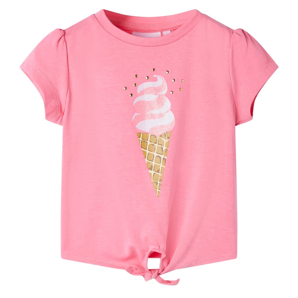 Kindershirt 92 fluorescerend felroze is nu te koop bij PeponiXL, paradijselijk wonen!