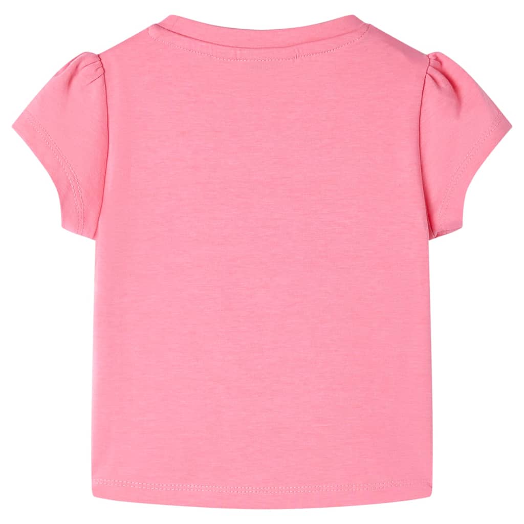 Kindershirt 92 fluorescerend felroze is nu te koop bij PeponiXL, paradijselijk wonen!