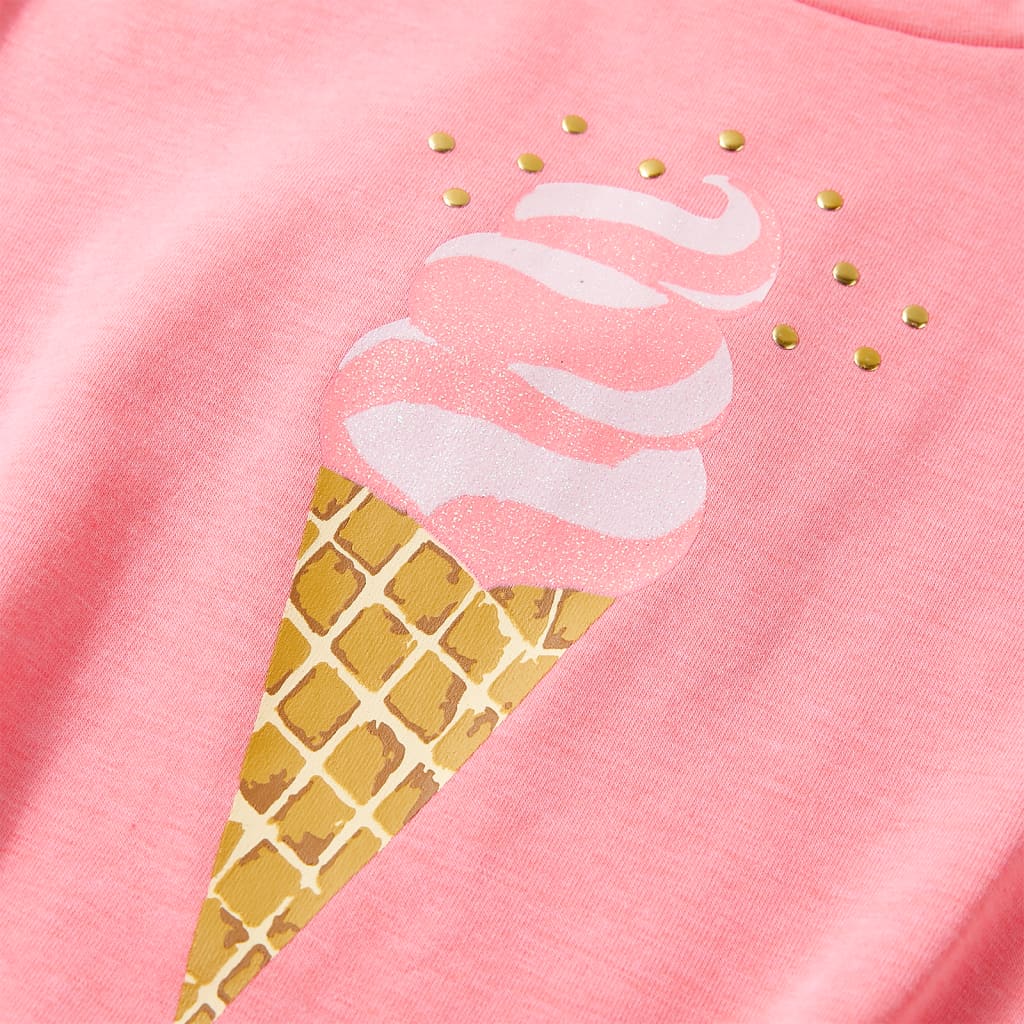 Kindershirt 140 fluorescerend felroze is nu te koop bij PeponiXL, paradijselijk wonen!