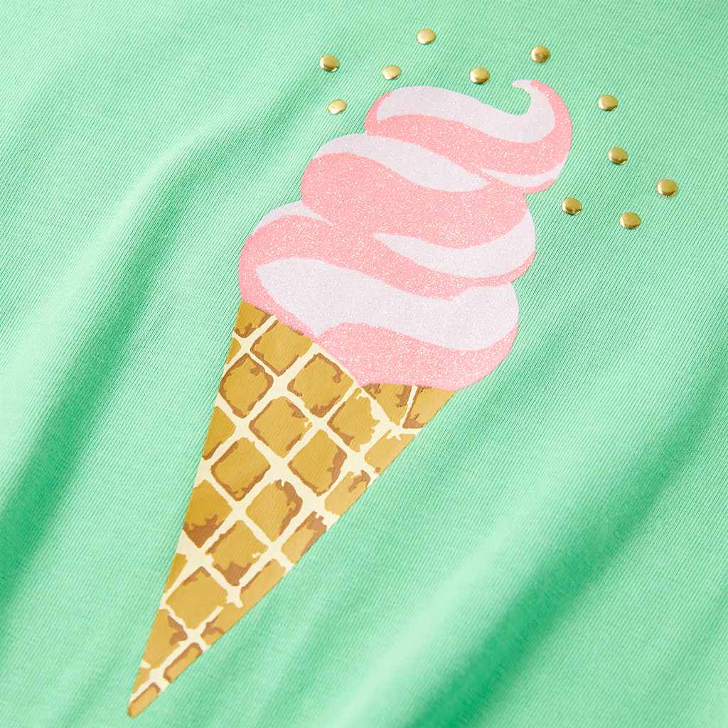 Kindershirt 128 lichtgroen is nu te koop bij PeponiXL, paradijselijk wonen!