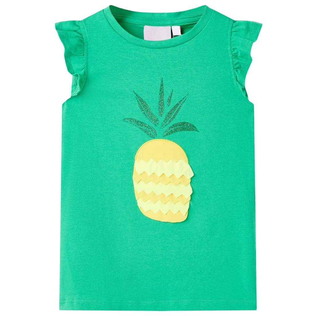 Kindershirt 116 groen is nu te koop bij PeponiXL, paradijselijk wonen!