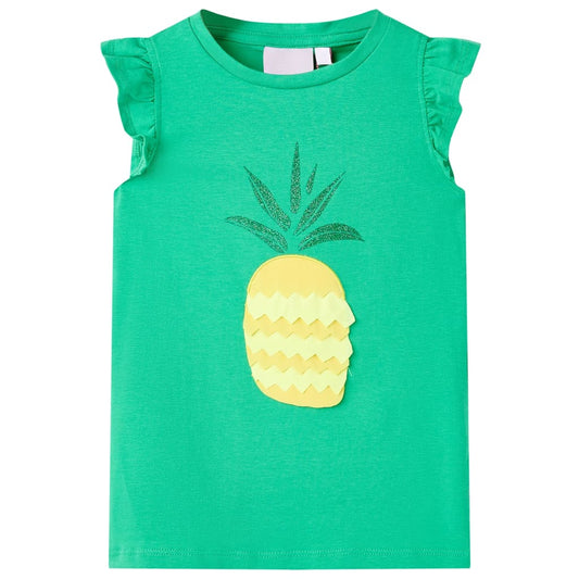 Kindershirt 116 groen is nu te koop bij PeponiXL, paradijselijk wonen!