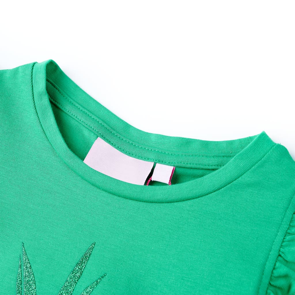 Kindershirt 116 groen is nu te koop bij PeponiXL, paradijselijk wonen!