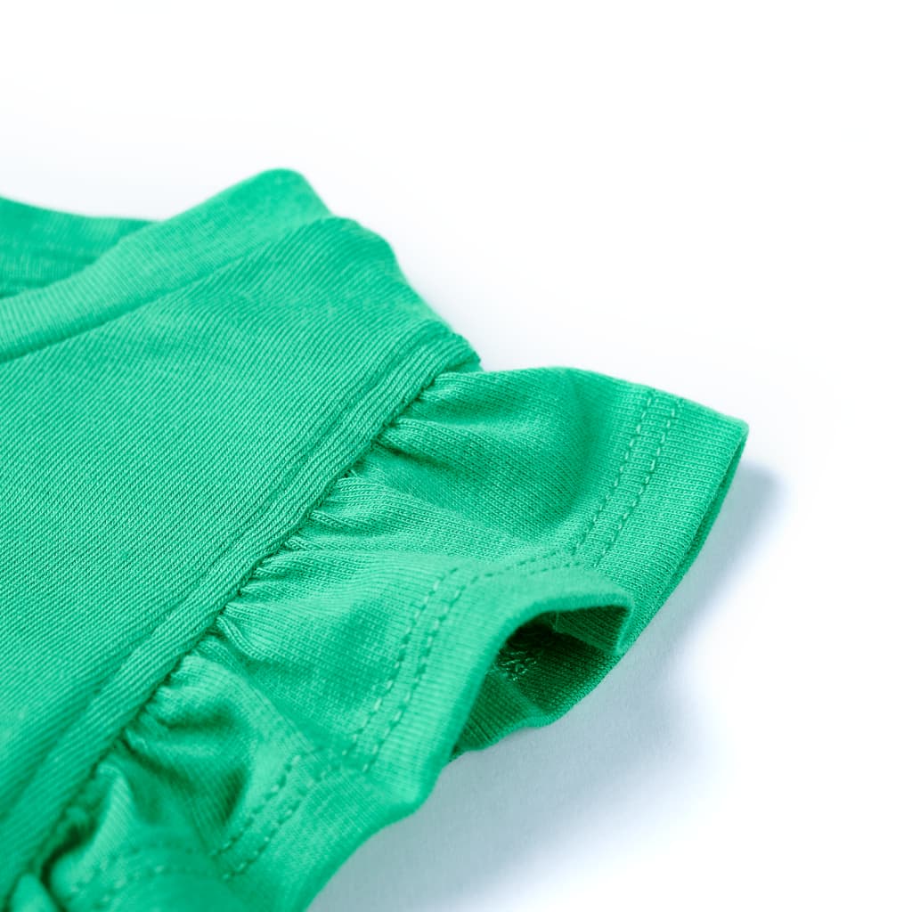 Kindershirt 116 groen is nu te koop bij PeponiXL, paradijselijk wonen!
