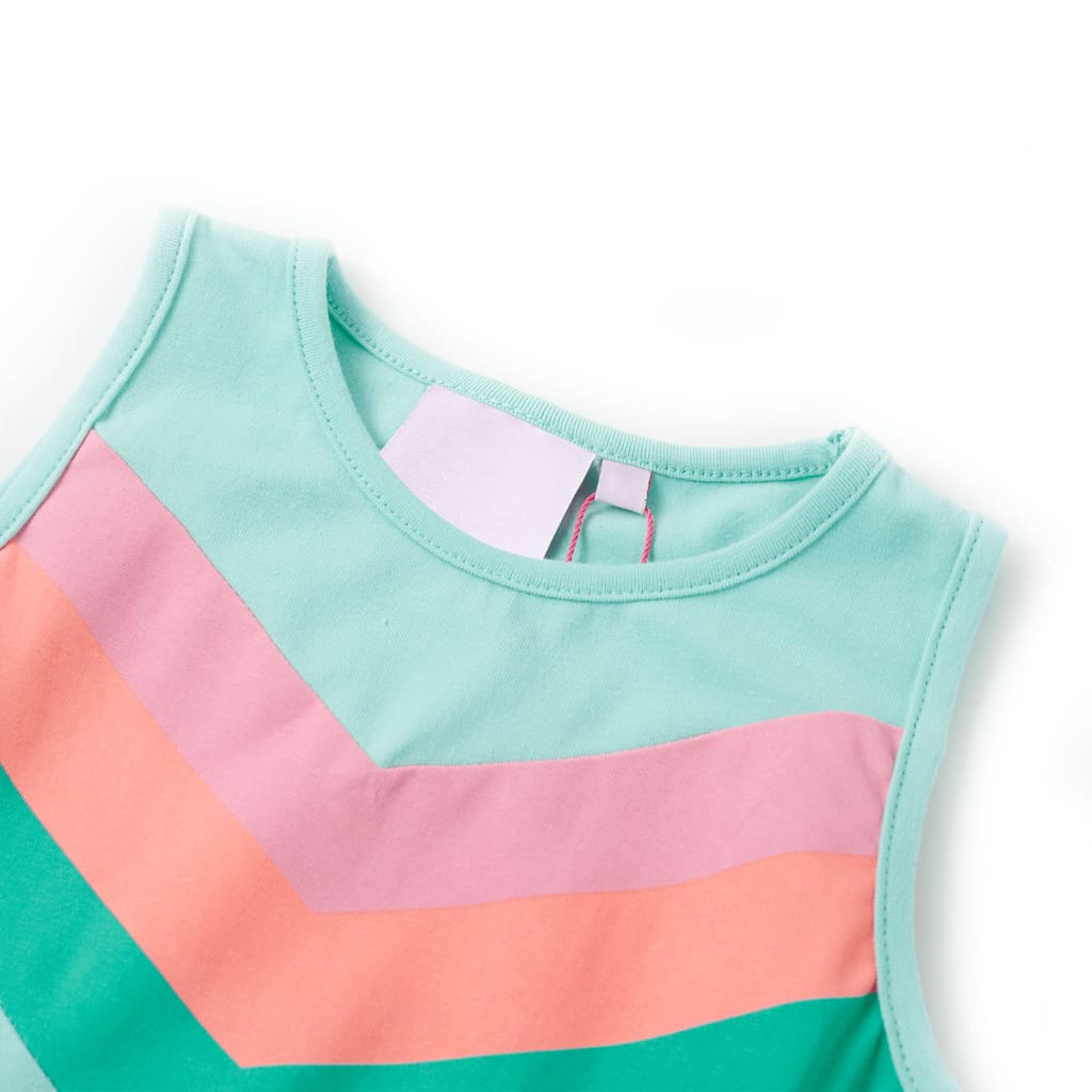 Kinderjurk met trekkoord 128 lichtmint is nu te koop bij PeponiXL, paradijselijk wonen!