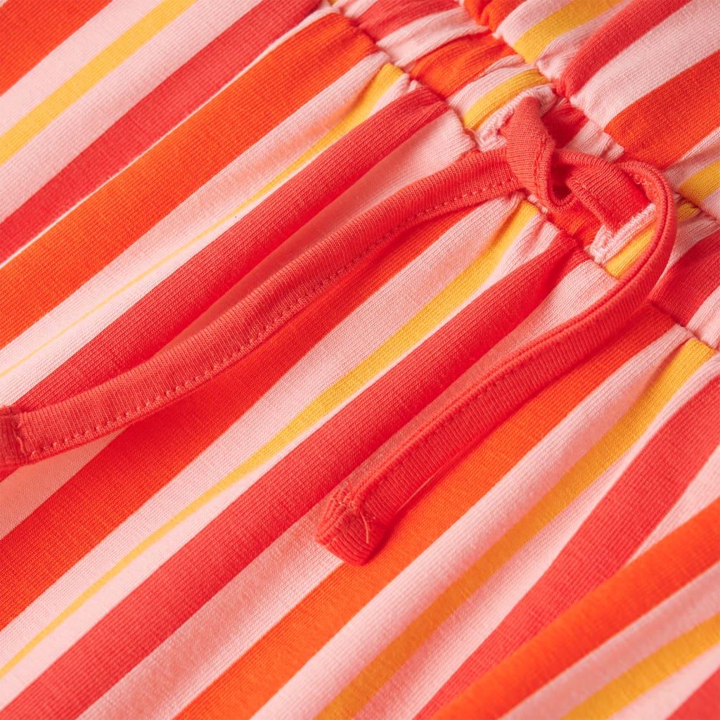 Kinderjurk met trekkoord 104 roze en rood is nu te koop bij PeponiXL, paradijselijk wonen!
