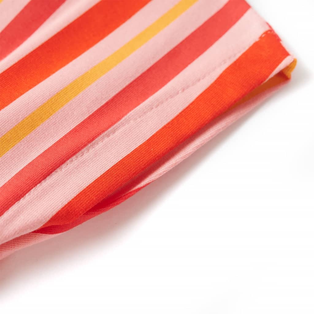 Kinderjurk met trekkoord 140 roze en rood is nu te koop bij PeponiXL, paradijselijk wonen!