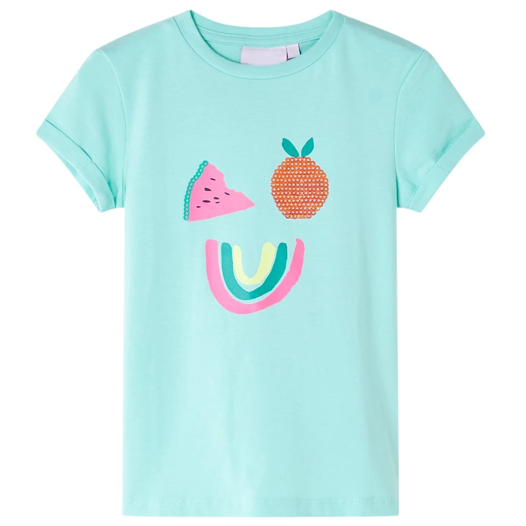 Kindershirt 140 lichtmint is nu te koop bij PeponiXL, paradijselijk wonen!