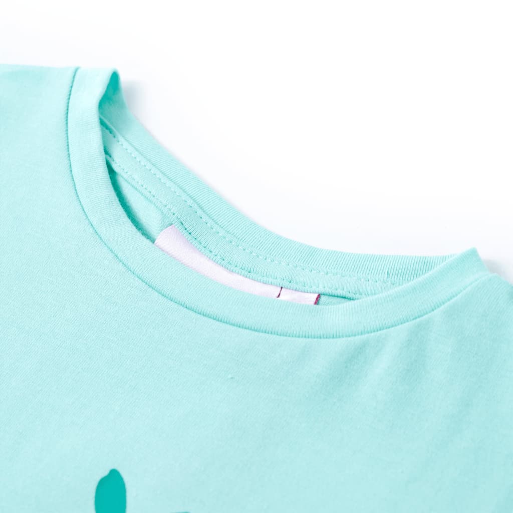 Kindershirt 140 lichtmint is nu te koop bij PeponiXL, paradijselijk wonen!