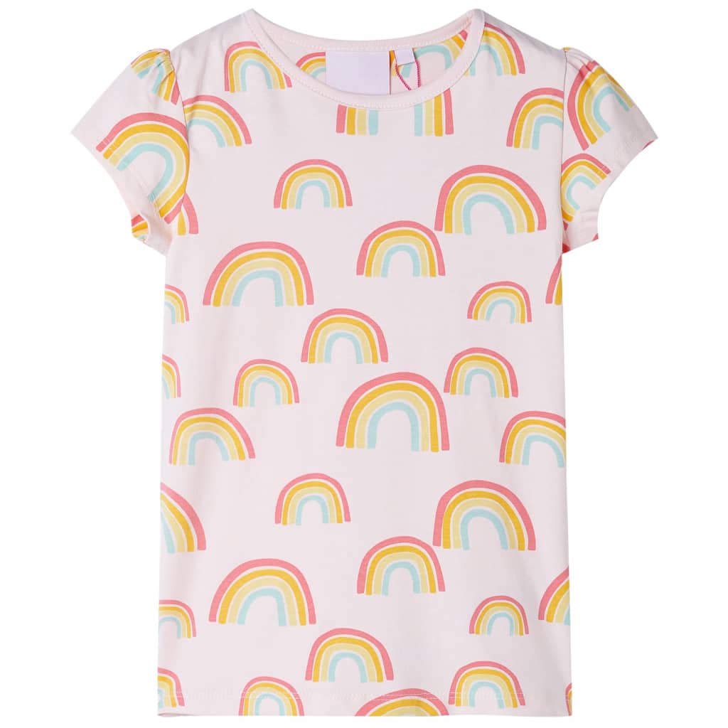 Kinderpyjama met korte mouwen 116 zachtroze is nu te koop bij PeponiXL, paradijselijk wonen!