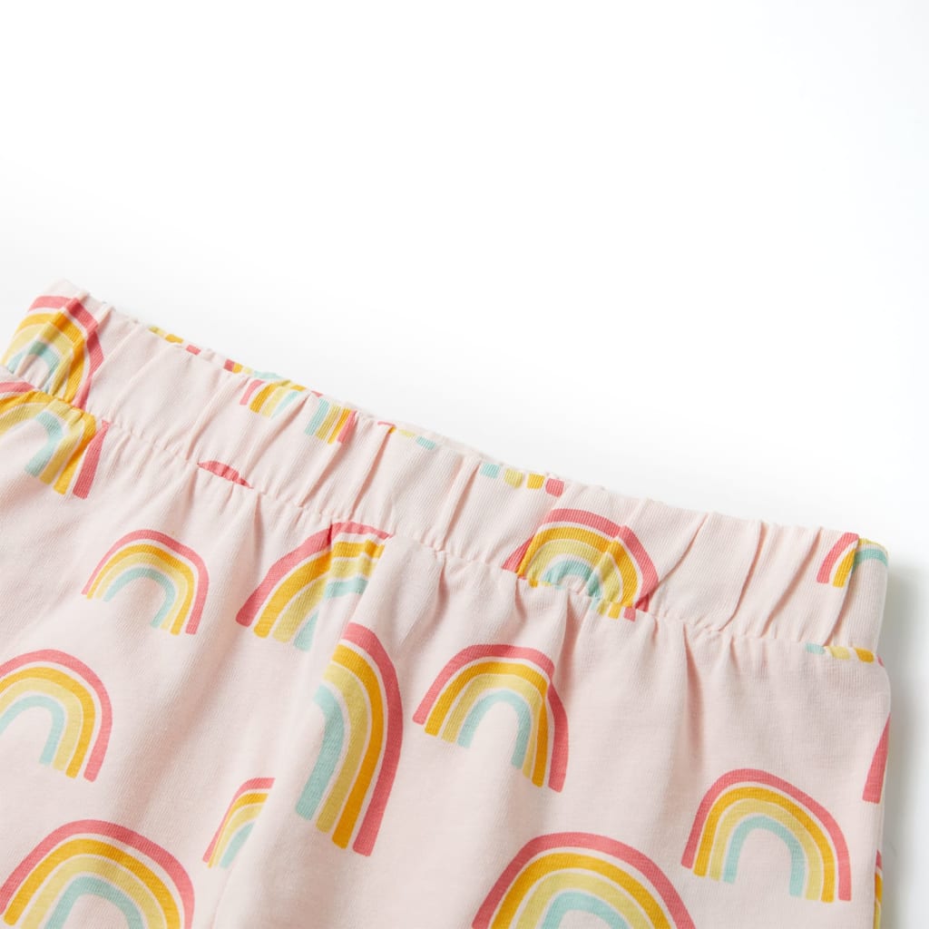 Kinderpyjama met korte mouwen 116 zachtroze is nu te koop bij PeponiXL, paradijselijk wonen!
