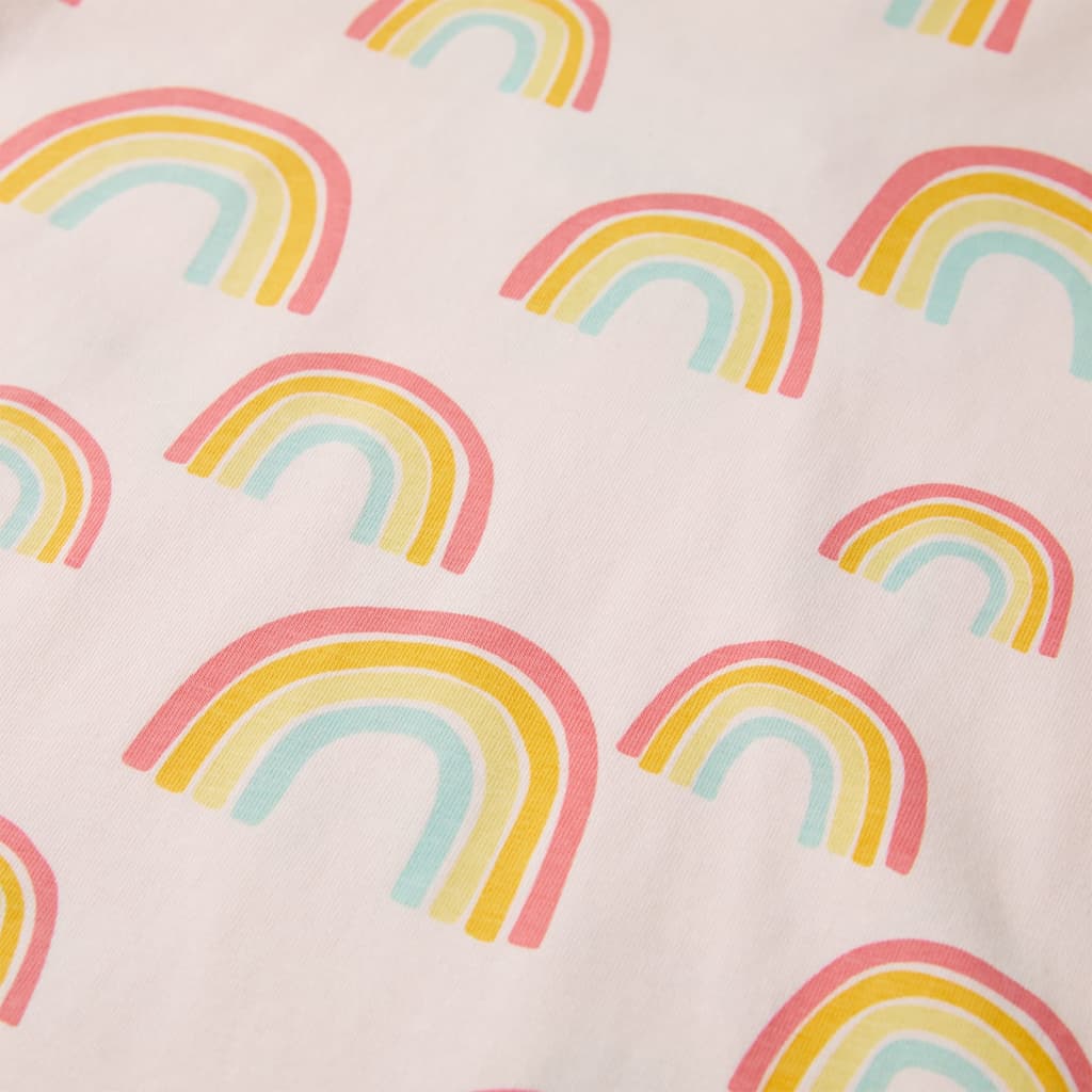 Kinderpyjama met korte mouwen 116 zachtroze is nu te koop bij PeponiXL, paradijselijk wonen!