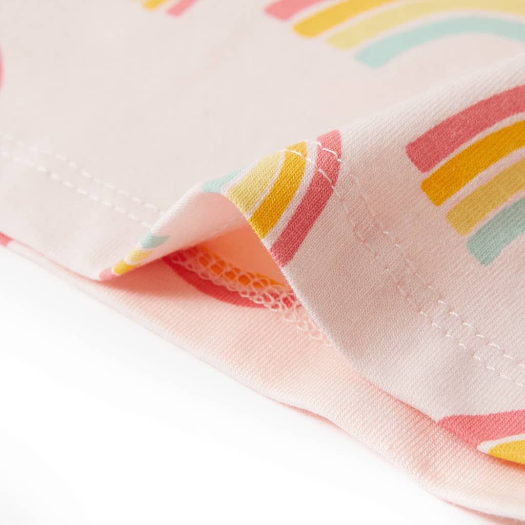 Kinderpyjama met korte mouwen 116 zachtroze is nu te koop bij PeponiXL, paradijselijk wonen!