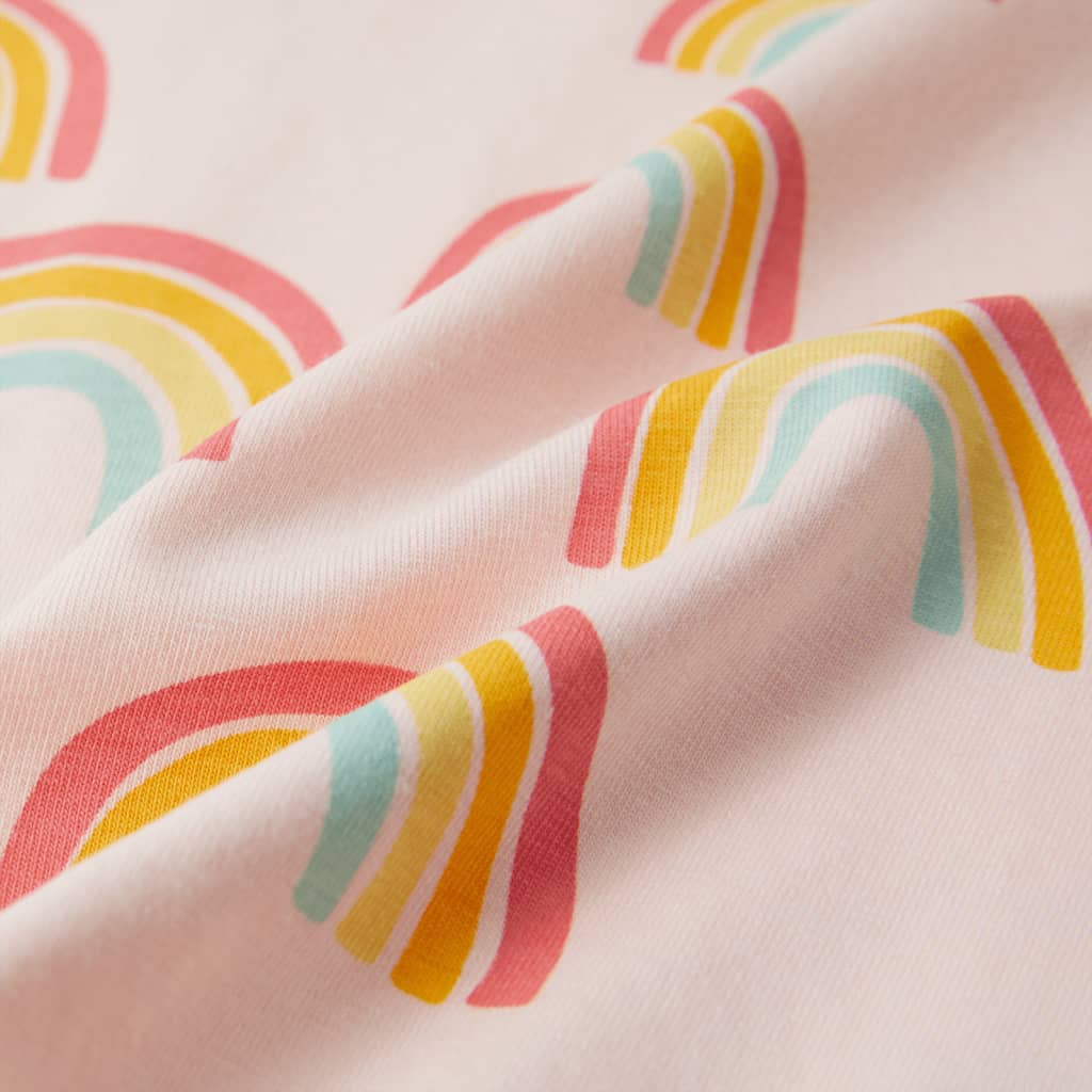 Kinderpyjama met korte mouwen 116 zachtroze is nu te koop bij PeponiXL, paradijselijk wonen!