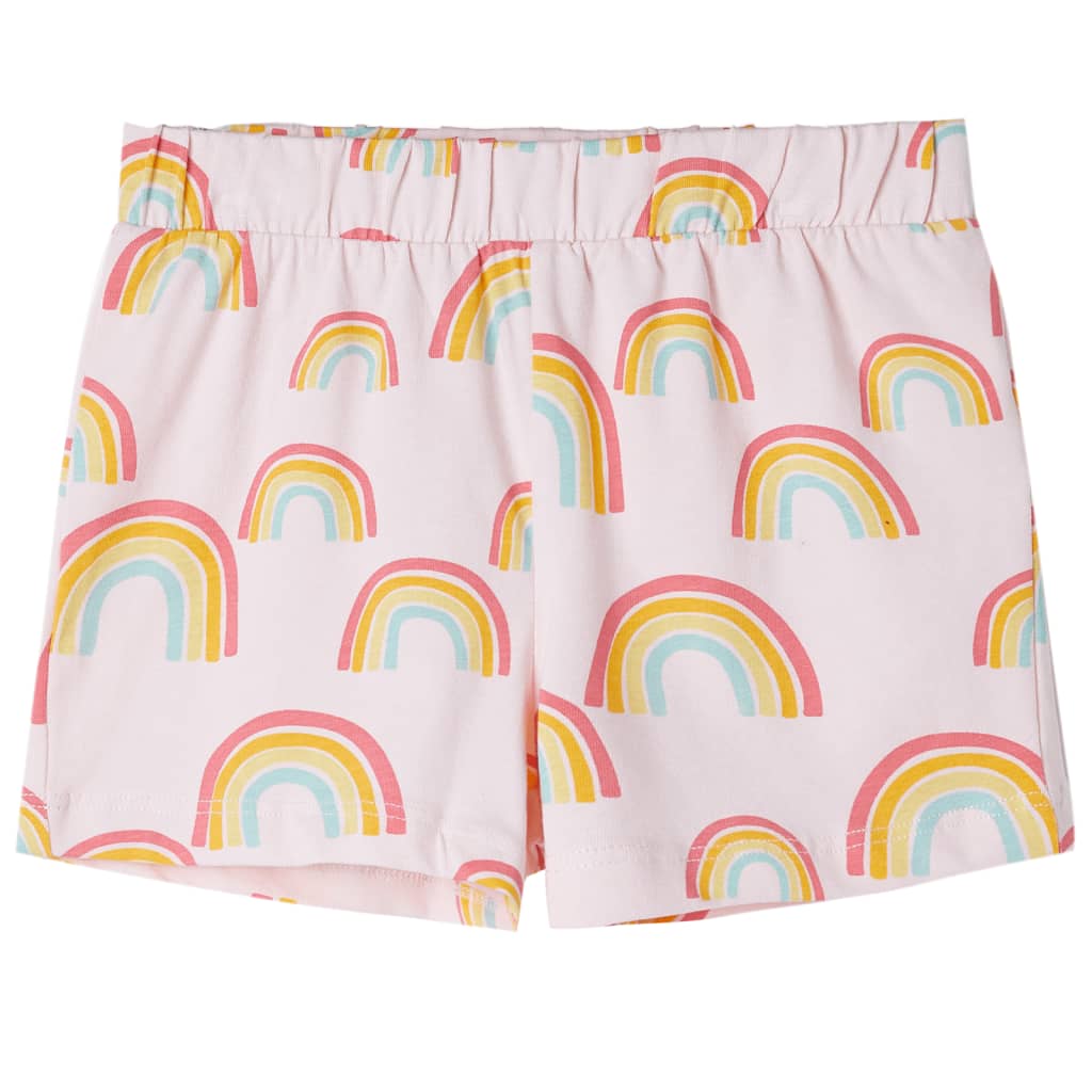 Kinderpyjama met korte mouwen 116 zachtroze is nu te koop bij PeponiXL, paradijselijk wonen!