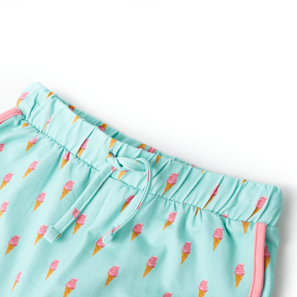 Kindershorts met trekkoord 128 lichtmintkleurig is nu te koop bij PeponiXL, paradijselijk wonen!