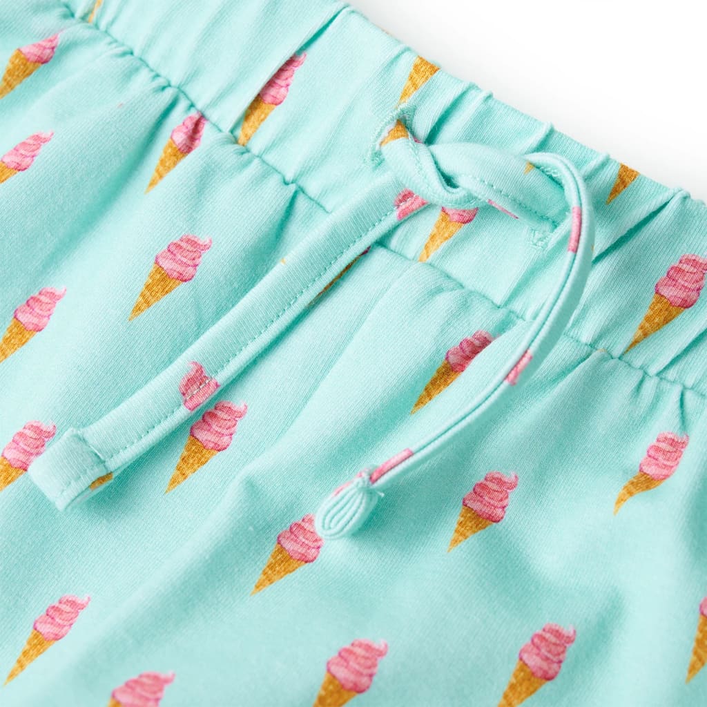 Kindershorts met trekkoord 128 lichtmintkleurig is nu te koop bij PeponiXL, paradijselijk wonen!