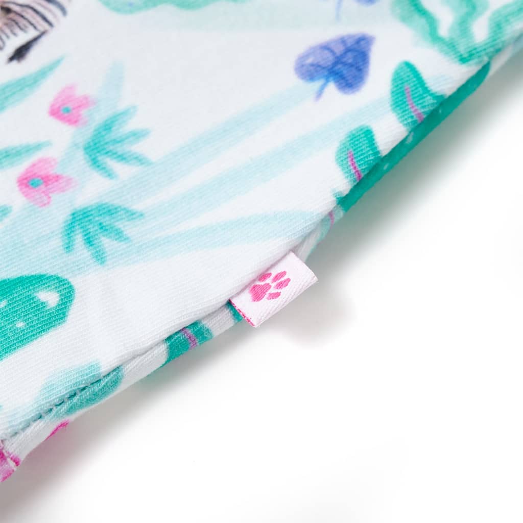 Kinderjurk 104 ecru en donkermintkleurig is nu te koop bij PeponiXL, paradijselijk wonen!