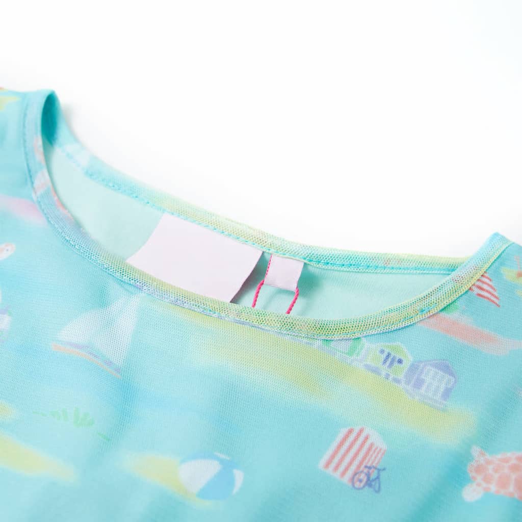 Kinderjurk 116 lichtzeeblauw is nu te koop bij PeponiXL, paradijselijk wonen!