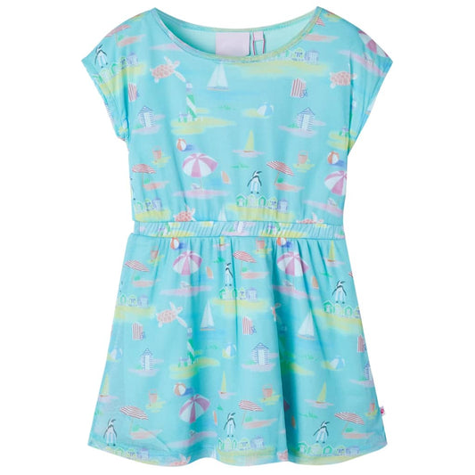 Kinderjurk 140 lichtzeeblauw is nu te koop bij PeponiXL, paradijselijk wonen!