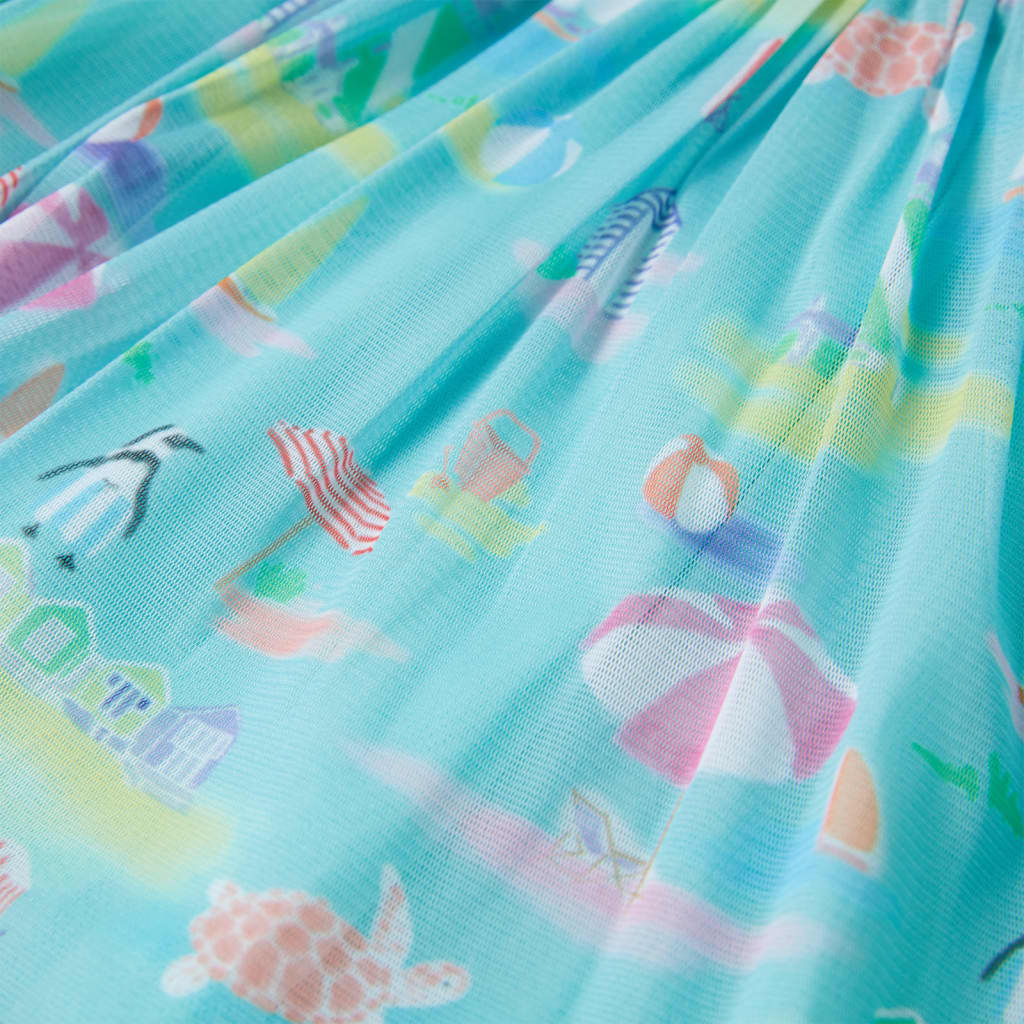 Kinderrokje geplooid 140 lichtzeeblauw is nu te koop bij PeponiXL, paradijselijk wonen!